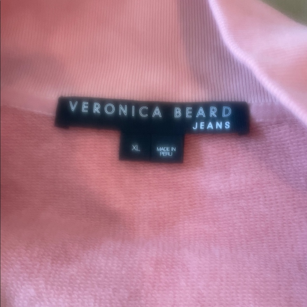 Veronica Beard Dusty Rose Half-Zip Sweatshirt - Picture 6 of 7